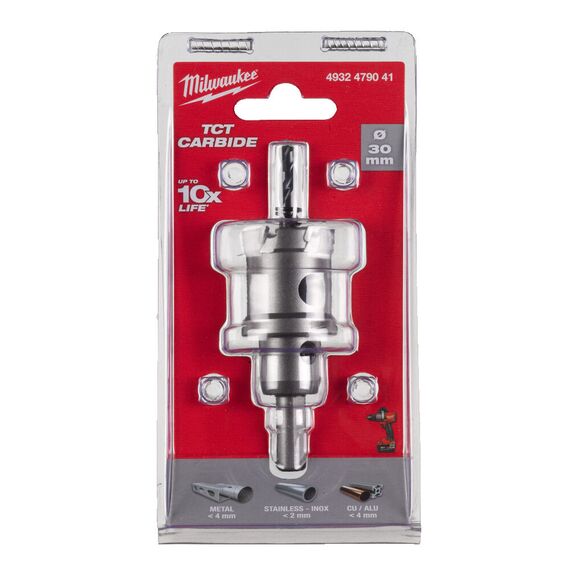 Коронка по металлу Milwaukee Holesaw TCT 30mm - 4932479041, Диаметр: 30, Модель: Holesaw TCT 30mm, внеший вид, изображение 2