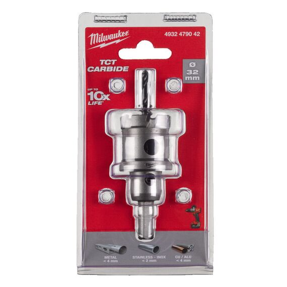 Коронка по металлу Milwaukee Holesaw TCT 32mm - 4932479042, Диаметр: 32, Модель: Holesaw TCT 32mm, внеший вид, изображение 2