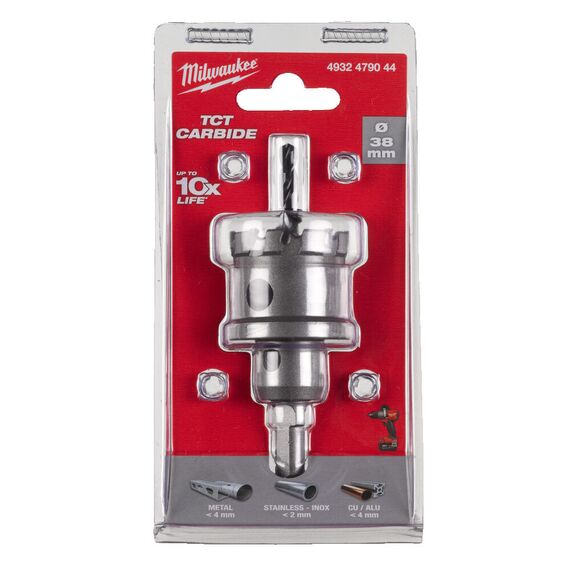 Коронка по металлу Milwaukee Holesaw TCT 38mm - 4932479044, Диаметр: 38, Модель: Holesaw TCT 38mm, внеший вид, изображение 2