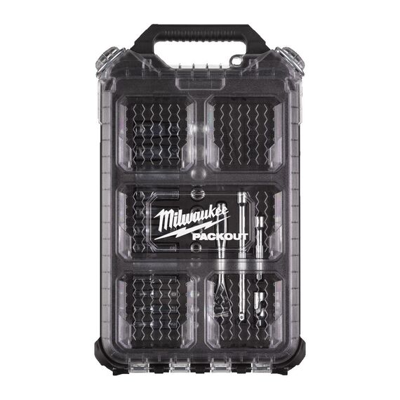 Набор метрических головок с трещоткой Milwaukee METRIC ¼″ RATCHET & SOCKET SET 28 PC - 4932478812, внеший вид, изображение 3