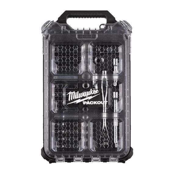 Набор метрических головок с трещоткой Milwaukee METRIC ⅜″ RATCHET & SOCKET SET 32 PC - 4932478813, внеший вид, изображение 3
