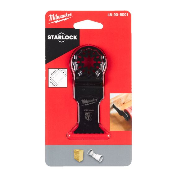 Полотно по дереву Milwaukee WOOD 35 MM PLUNGE CUT BLADE - 48906001, Ширина лезвия (мм): 35, Модель: WOOD 35 MM PLUNGE CUT BLADE, Длина (мм): 42, внеший вид, изображение 2