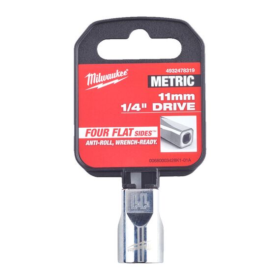 Головка Milwaukee ¼ DRIVE 11 MM - 4932478319, Модель: ¼ DRIVE 11 MM, внеший вид, изображение 2