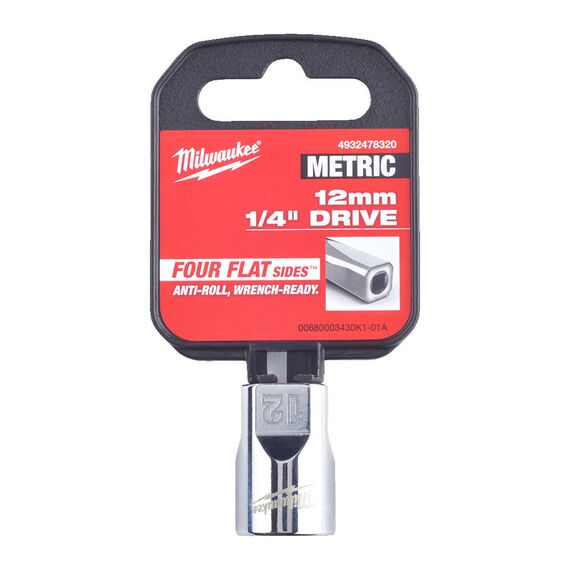 Головка Milwaukee ¼ DRIVE 12 MM - 4932478320, Модель: ¼ DRIVE 12 MM, внеший вид, изображение 2