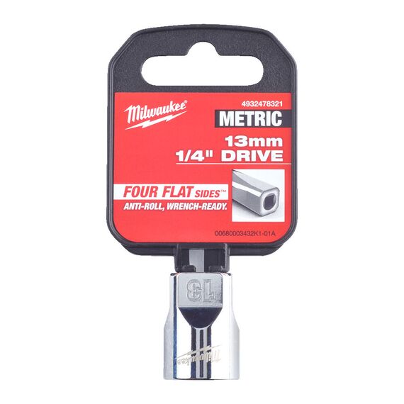 Головка Milwaukee ¼ DRIVE 13 MM - 4932478321, Модель: ¼ DRIVE 13 MM, внеший вид, изображение 2