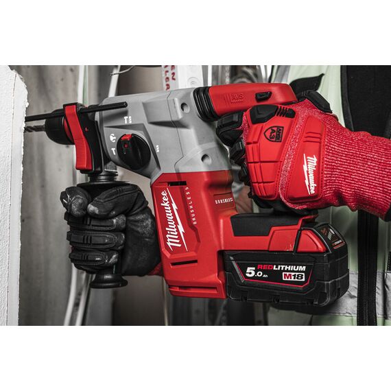 Аккумуляторный перфоратор Milwaukee M18 BLHX-502X - 4933478892, Модель: M18 BLHX-502X, фото, изображение 14 Аккумуляторный перфоратор Milwaukee M18 BLHX-502X - 4933478892, Модель: M18 BLHX-502X, внеший вид, изображение 14