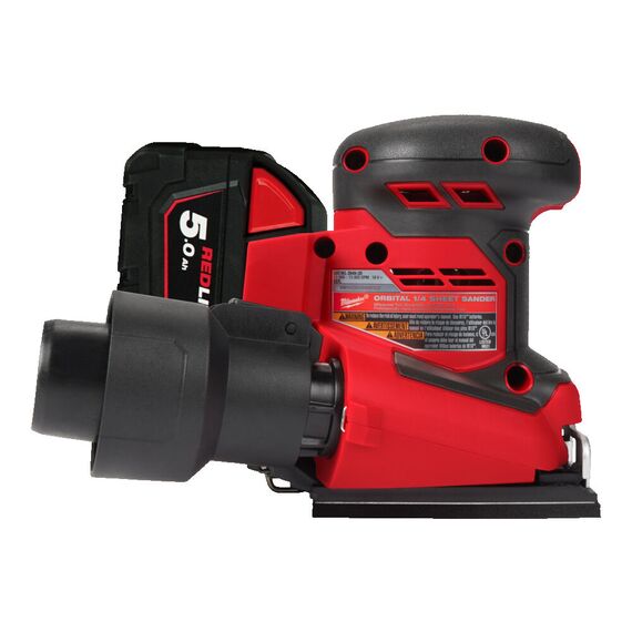 Аккумуляторная шлифовальная машина Milwaukee M18 BQSS-502B - 4933479967, Модель: M18 BQSS-502B, фото, изображение 2 Аккумуляторная шлифовальная машина Milwaukee M18 BQSS-502B - 4933479967, Модель: M18 BQSS-502B, внеший вид, изображение 2