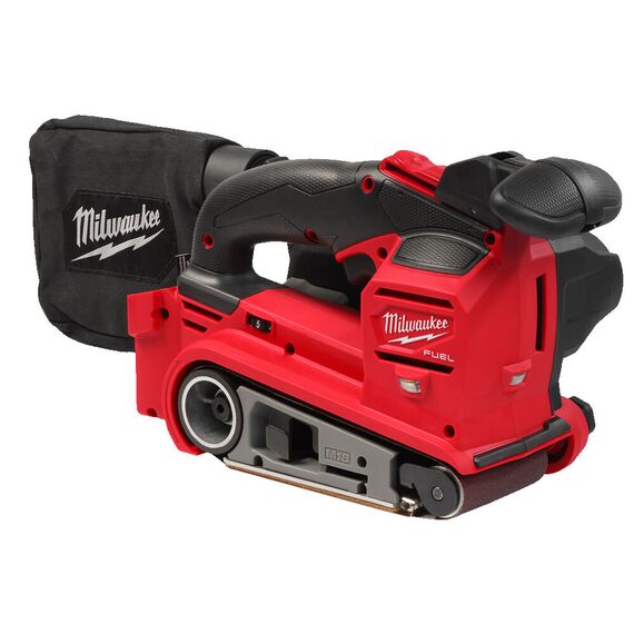 Аккумуляторная ленточная шлифовальная машина Milwaukee M18 FBTS75-0 - 4933479614, Модель: M18 FBTS75-0, фото, изображение 2 Аккумуляторная ленточная шлифовальная машина Milwaukee M18 FBTS75-0 - 4933479614, Модель: M18 FBTS75-0, внеший вид, изображение 2