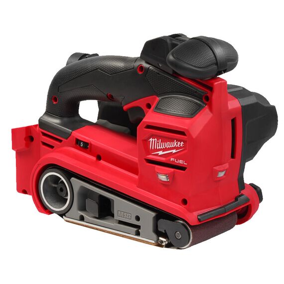 Аккумуляторная ленточная шлифовальная машина Milwaukee M18 FBTS75-0 - 4933479614, Модель: M18 FBTS75-0, фото, изображение 4 Аккумуляторная ленточная шлифовальная машина Milwaukee M18 FBTS75-0 - 4933479614, Модель: M18 FBTS75-0, внеший вид, изображение 4