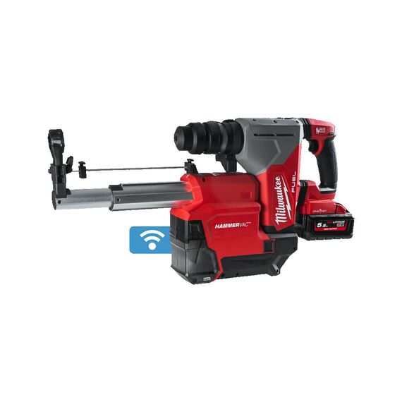 Аккумуляторный перфоратор Milwaukee M18 ONEFHPXDEL-552C с системой пылеудаления - 4933478498, внеший вид, изображение 2