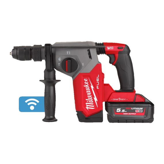 Аккумуляторный перфоратор Milwaukee M18 ONEFHX-552X - 4933478504, Модель: M18 ONEFHX-552X, фото, изображение 3 Аккумуляторный перфоратор Milwaukee M18 ONEFHX-552X - 4933478504, Модель: M18 ONEFHX-552X, внеший вид, изображение 3