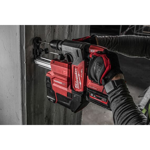 Аккумуляторный перфоратор Milwaukee M18 ONEFHXDEL-552C с системой пылеудаления - 4933478506, внеший вид, изображение 6