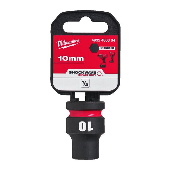 Ударная головка Milwaukee 10 MM ½˝ IMPACT SOCKET STD - 4932480304, Модель: 10 MM ½˝ IMPACT SOCKET STD, внеший вид, изображение 2