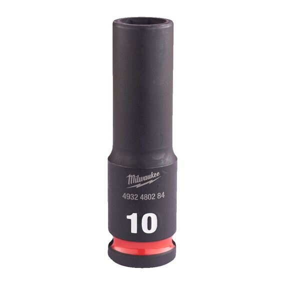 Ударная головка Milwaukee 10 MM ⅜˝ IMPACT SOCKET DEEP удлиненная - 4932480284, Модель: 10 MM ⅜˝ IMPACT SOCKET DEEP, внеший вид