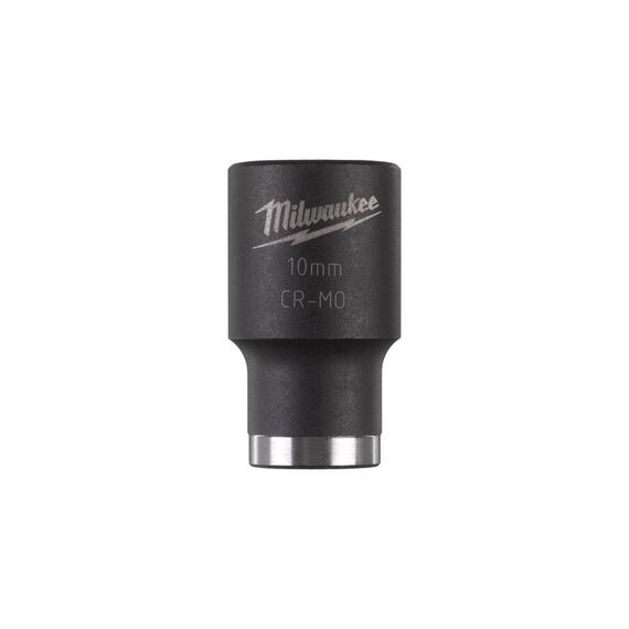 Ударная головка Milwaukee 10 MM ⅜˝ IMPACT SOCKET-SHORT укороченная - 4932478009, Модель: 10 MM ⅜˝ IMPACT SOCKET-SHORT, внеший вид