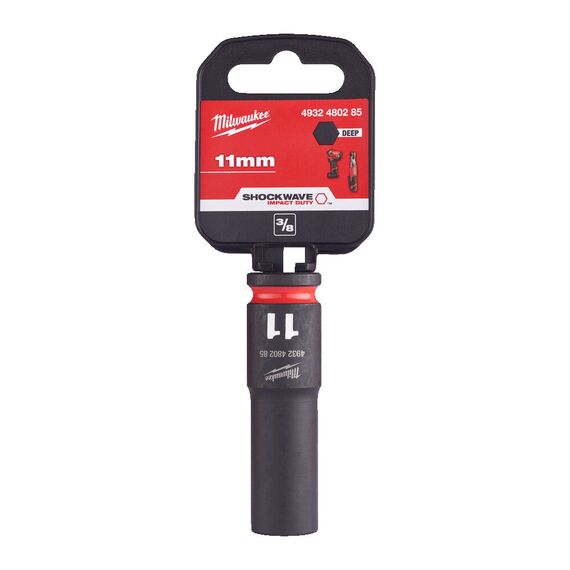 Ударная головка Milwaukee 11 MM ⅜˝ IMPACT SOCKET DEEP удлиненная - 4932480285, Модель: 11 MM ⅜˝ IMPACT SOCKET DEEP, фото, изображение 2 Ударная головка Milwaukee 11 MM ⅜˝ IMPACT SOCKET DEEP удлиненная - 4932480285, Модель: 11 MM ⅜˝ IMPACT SOCKET DEEP, внеший вид, изображение 2