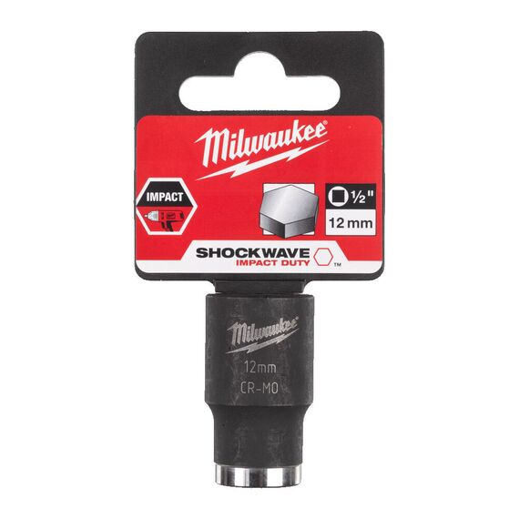 Ударная головка Milwaukee 12 MM ½˝ IMPACT SOCKET - 4932478037, Модель: 12 MM ½˝ IMPACT SOCKET, фото, изображение 2 Ударная головка Milwaukee 12 MM ½˝ IMPACT SOCKET - 4932478037, Модель: 12 MM ½˝ IMPACT SOCKET, внеший вид, изображение 2