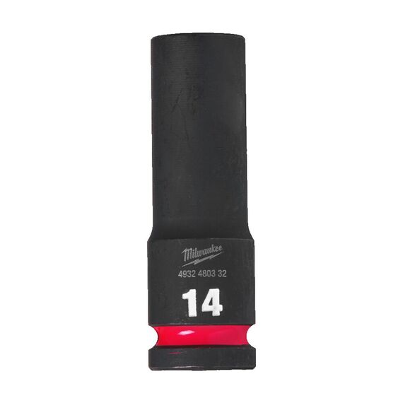 Ударная головка Milwaukee 14 MM ½˝ IMPACT SOCKET DEEP удлиненная - 4932480332, Модель: 14 MM ½˝ IMPACT SOCKET DEEP, внеший вид