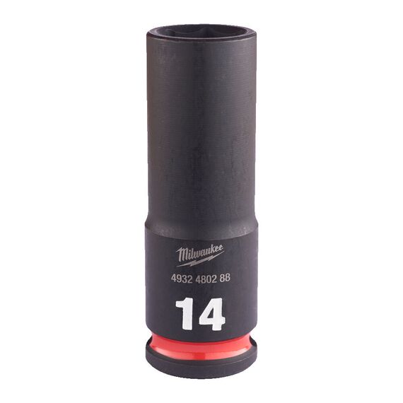 Ударная головка Milwaukee 14 MM ⅜˝ IMPACT SOCKET DEEP удлиненная - 4932480288, Модель: 14 MM ⅜˝ IMPACT SOCKET DEEP, внеший вид