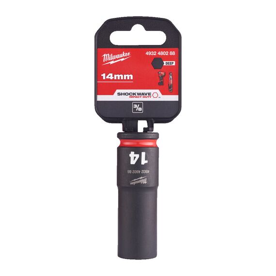 Ударная головка Milwaukee 14 MM ⅜˝ IMPACT SOCKET DEEP удлиненная - 4932480288, Модель: 14 MM ⅜˝ IMPACT SOCKET DEEP, фото, изображение 2 Ударная головка Milwaukee 14 MM ⅜˝ IMPACT SOCKET DEEP удлиненная - 4932480288, Модель: 14 MM ⅜˝ IMPACT SOCKET DEEP, внеший вид, изображение 2