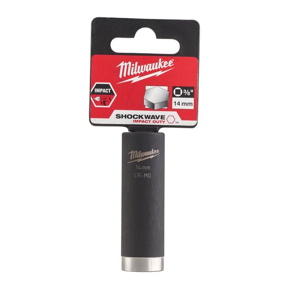 Ударная головка Milwaukee 14 MM ⅜˝ IMPACT SOCKET-LONG удлиненная - 4932478026, Модель: 14 MM ⅜˝ IMPACT SOCKET-LONG, фото, изображение 2 Ударная головка Milwaukee 14 MM ⅜˝ IMPACT SOCKET-LONG удлиненная - 4932478026, Модель: 14 MM ⅜˝ IMPACT SOCKET-LONG, внеший вид, изображение 2