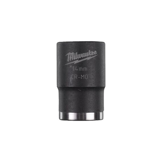 Ударная головка Milwaukee 14 MM ⅜˝ IMPACT SOCKET-SHORT укороченная - 4932478013, Модель: 14 MM ⅜˝ IMPACT SOCKET-SHORT, внеший вид