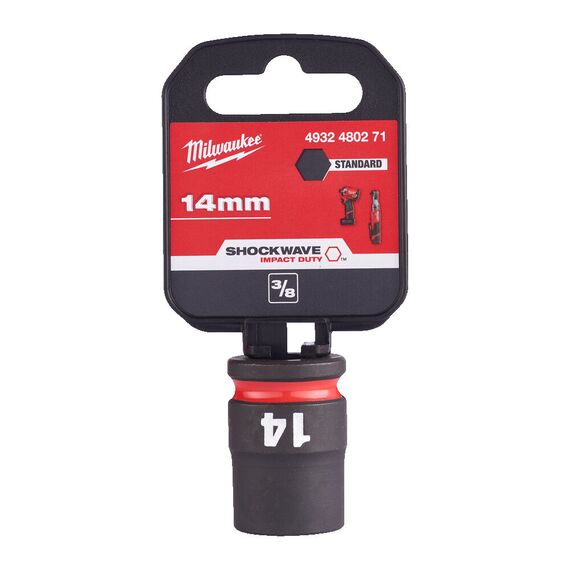 Ударная головка Milwaukee 14 MM ⅜˝ IMPACT SOCKET STD - 4932480271, Модель: 14 MM ⅜˝ IMPACT SOCKET STD, внеший вид, изображение 2