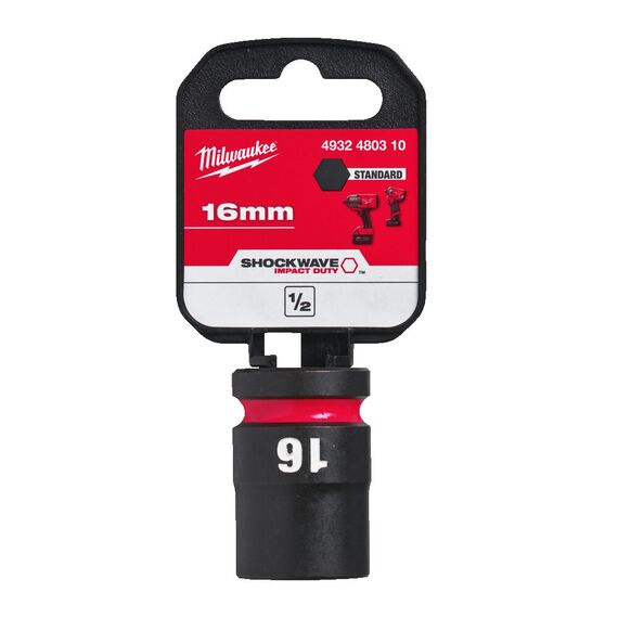 Ударная головка Milwaukee 16 MM ½˝ IMPACT SOCKET STD - 4932480310, Модель: 16 MM ½˝ IMPACT SOCKET STD, внеший вид, изображение 2