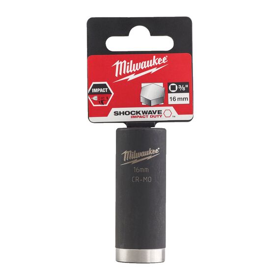 Ударная головка Milwaukee 16 MM ⅜˝ IMPACT SOCKET-LONG удлиненная - 4932478028, Модель: 16 MM ⅜˝ IMPACT SOCKET-LONG, фото, изображение 2 Ударная головка Milwaukee 16 MM ⅜˝ IMPACT SOCKET-LONG удлиненная - 4932478028, Модель: 16 MM ⅜˝ IMPACT SOCKET-LONG, внеший вид, изображение 2