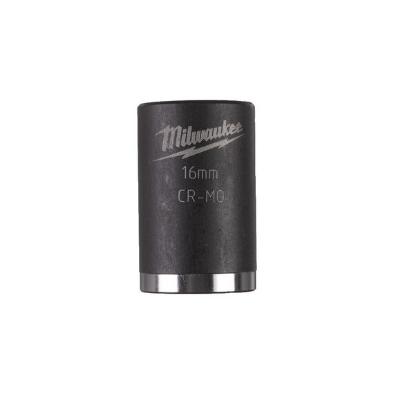 Ударная головка Milwaukee 16 MM ⅜˝ IMPACT SOCKET-SHORT укороченная - 4932478015, Модель: 16 MM ⅜˝ IMPACT SOCKET-SHORT, внеший вид