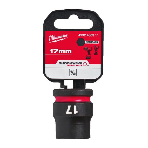 Ударная головка Milwaukee 17 MM ½˝ IMPACT SOCKET STD - 4932480311, Модель: 17 MM ½˝ IMPACT SOCKET STD, внеший вид, изображение 2