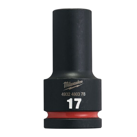 Ударная головка Milwaukee 17 MM ¾˝ IMPACT SOCKET DEEP удлиненная - 4932480378, Модель: 17 MM ¾˝ IMPACT SOCKET DEEP, внеший вид