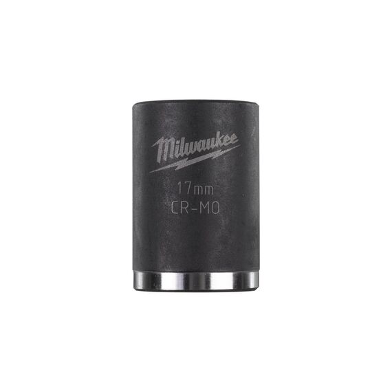 Ударная головка Milwaukee 17 MM ⅜˝ IMPACT SOCKET-SHORT укороченная - 4932478016, Модель: 17 MM ⅜˝ IMPACT SOCKET-SHORT, внеший вид