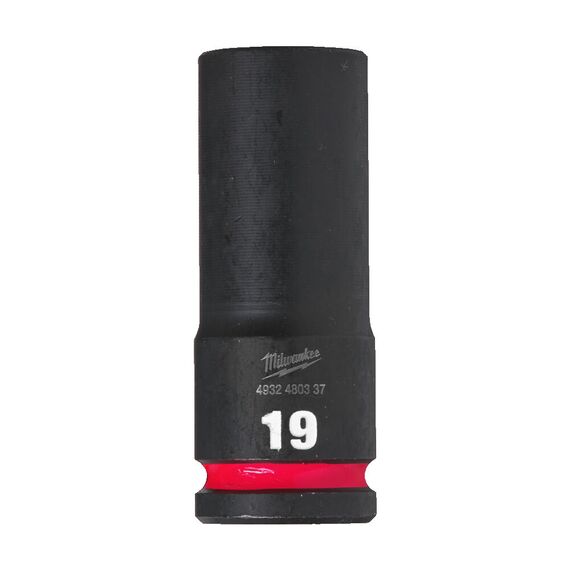 Ударная головка Milwaukee 19 MM ½˝ IMPACT SOCKET DEEP удлиненная - 4932480337, Модель: 19 MM ½˝ IMPACT SOCKET DEEP, внеший вид