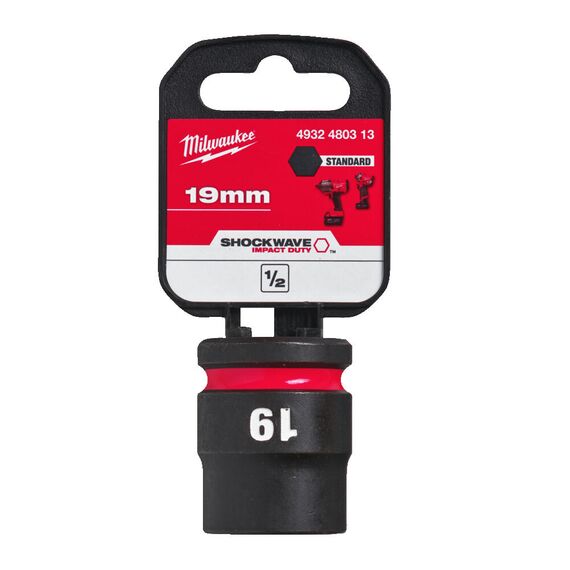 Ударная головка Milwaukee 19 MM ½˝ IMPACT SOCKET STD - 4932480313, Модель: 19 MM ½˝ IMPACT SOCKET STD, внеший вид, изображение 2