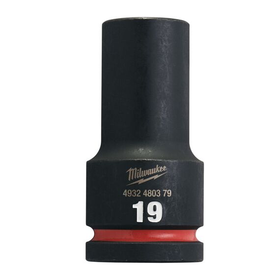 Ударная головка Milwaukee 19 MM ¾˝ IMPACT SOCKET DEEP удлиненная - 4932480379, Модель: 19 MM ¾˝ IMPACT SOCKET DEEP, внеший вид