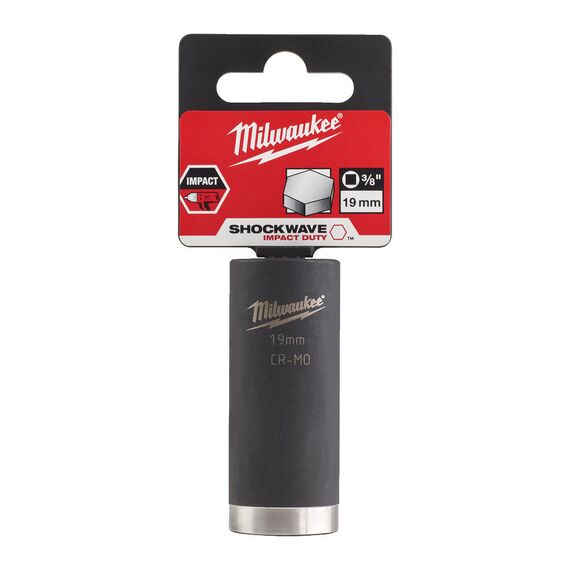 Ударная головка Milwaukee 19 MM ⅜˝ IMPACT SOCKET-LONG удлиненная - 4932478031, Модель: 19 MM ⅜˝ IMPACT SOCKET-LONG, фото, изображение 2 Ударная головка Milwaukee 19 MM ⅜˝ IMPACT SOCKET-LONG удлиненная - 4932478031, Модель: 19 MM ⅜˝ IMPACT SOCKET-LONG, внеший вид, изображение 2