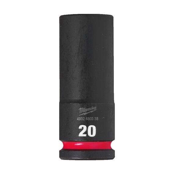 Ударная головка Milwaukee 20 MM ½˝ IMPACT SOCKET DEEP удлиненная - 4932480338, Модель: 20 MM ½˝ IMPACT SOCKET DEEP, внеший вид