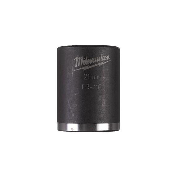 Ударная головка Milwaukee 21 MM ⅜˝ IMPACT SOCKET-SHORT укороченная - 4932478019, Модель: 21 MM ⅜˝ IMPACT SOCKET-SHORT, внеший вид
