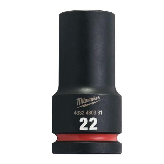 Ударная головка Milwaukee 22 MM ¾˝ IMPACT SOCKET DEEP удлиненная - 4932480381, Модель: 22 MM ¾˝ IMPACT SOCKET DEEP, внеший вид