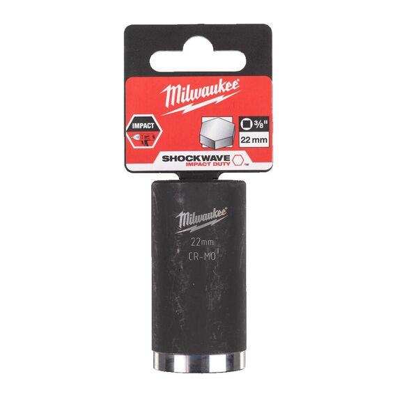 Ударная головка Milwaukee 22 MM ⅜˝ IMPACT SOCKET-LONG удлиненная - 4932478033, Модель: 22 MM ⅜˝ IMPACT SOCKET-LONG, фото, изображение 2 Ударная головка Milwaukee 22 MM ⅜˝ IMPACT SOCKET-LONG удлиненная - 4932478033, Модель: 22 MM ⅜˝ IMPACT SOCKET-LONG, внеший вид, изображение 2