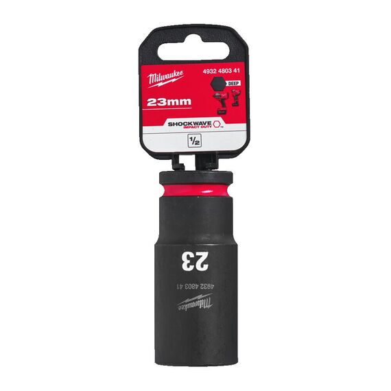 Ударная головка Milwaukee 23 MM ½˝ IMPACT SOCKET DEEP удлиненная - 4932480341, Модель: 23 MM ½˝ IMPACT SOCKET DEEP, внеший вид, изображение 2
