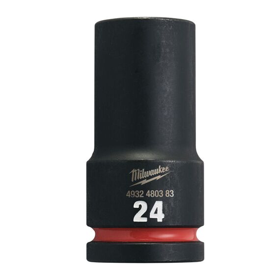 Ударная головка Milwaukee 24 MM ¾˝ IMPACT SOCKET DEEP удлиненная - 4932480383, Модель: 24 MM ¾˝ IMPACT SOCKET DEEP, внеший вид