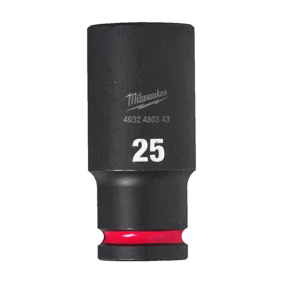 Ударная головка Milwaukee 25 MM ½˝ IMPACT SOCKET DEEP удлиненная - 4932480343, Модель: 25 MM ½˝ IMPACT SOCKET DEEP, внеший вид