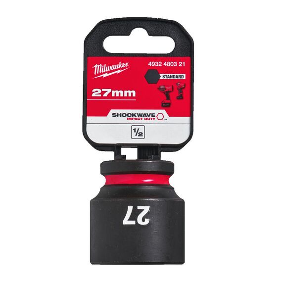 Ударная головка Milwaukee 27 MM ½˝ IMPACT SOCKET STD - 4932480321, Модель: 27 MM ½˝ IMPACT SOCKET STD, внеший вид, изображение 2