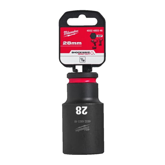 Ударная головка Milwaukee 28 MM ½˝ IMPACT SOCKET DEEP удлиненная - 4932480346, Модель: 28 MM ½˝ IMPACT SOCKET DEEP, внеший вид, изображение 2