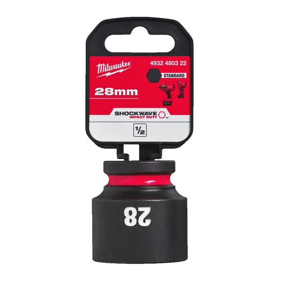 Ударная головка Milwaukee 28 MM ½˝ IMPACT SOCKET STD - 4932480322, Модель: 28 MM ½˝ IMPACT SOCKET STD, внеший вид, изображение 2