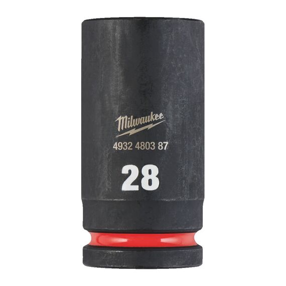 Ударная головка Milwaukee 28 MM ¾˝ IMPACT SOCKET DEEP удлиненная - 4932480387, Модель: 28 MM ¾˝ IMPACT SOCKET DEEP, внеший вид