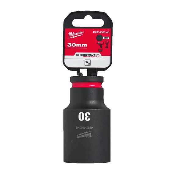 Ударная головка Milwaukee 30 MM ½˝ IMPACT SOCKET DEEP удлиненная - 4932480348, Модель: 30 MM ½˝ IMPACT SOCKET DEEP, внеший вид, изображение 2