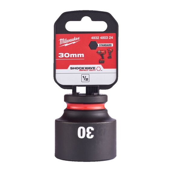 Ударная головка Milwaukee 30 MM ½˝ IMPACT SOCKET STD - 4932480324, Модель: 30 MM ½˝ IMPACT SOCKET STD, внеший вид, изображение 2